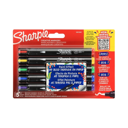 Zestaw markerów akrylowych 5kol Sharpie 2201069