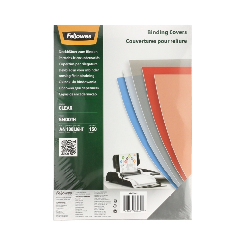 Folia do bindowania A4 przezroczysta 150mic Clear Smooth (100)