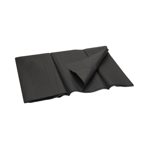 Bibułka do pakowania prezentów 50x70 czarna - 5ark.