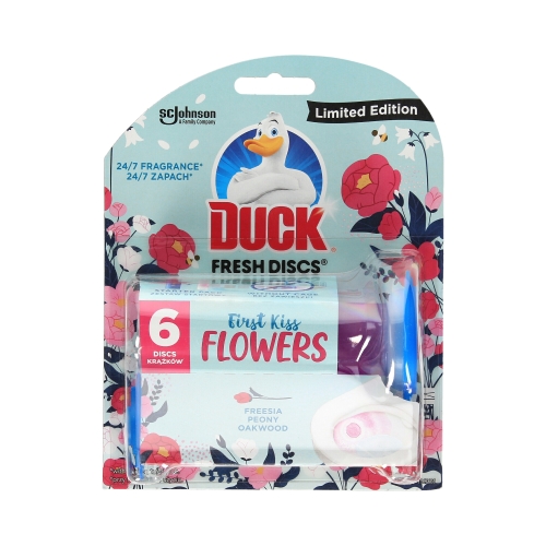 Krążek WC żel 6 krążków zestaw Duck Flowers