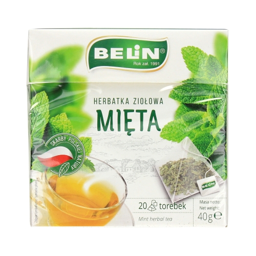 Herbata ekspresowa mięta Belin 20t piramidka