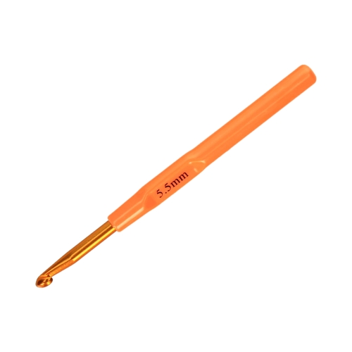 Szydełko aluminiowe rączka plastikowa 5.5mmx14cm SKC