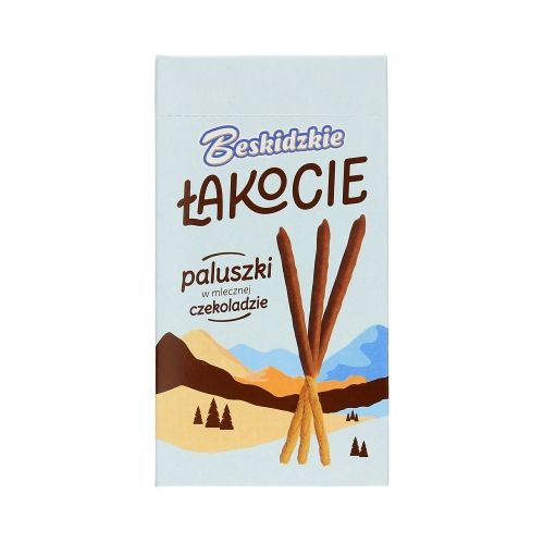 Paluszki w polewie mleczna czekolada 50g Łakocie Beskidzkie