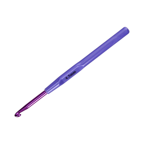 Szydełko aluminiowe rączka plastikowa 4.5mmx14cm SKC