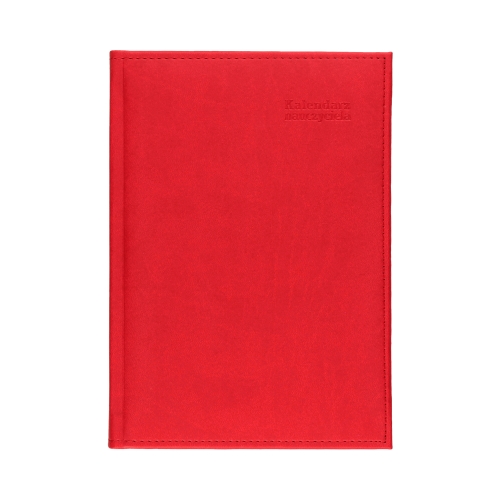 Kalendarz książkowy A5 Nauczyciela czerwony Vivella tygodniowy