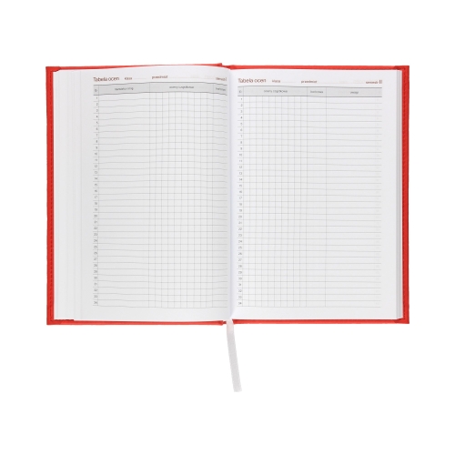 Kalendarz książkowy A5 Nauczyciela czerwony Vivella tygodniowy