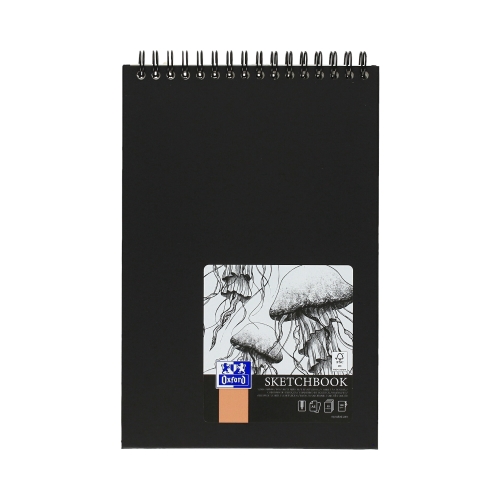 Szkicownik A5/50 Sketchbook Oxford spirala czarny 400152644