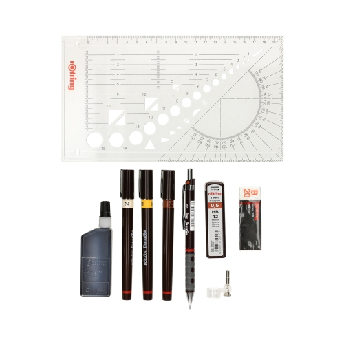 Isograph 0.25/0.35/0.5mm zestaw Combi College Rotring S0699380