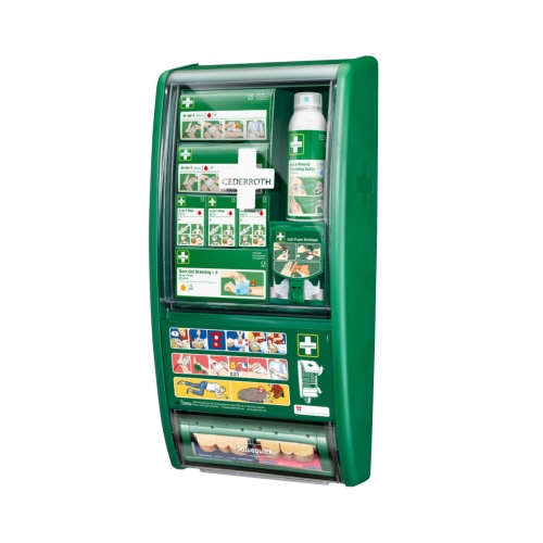 Apteczka pierwszej pomocy zakładowa ścienna z wyposażeniem First Aid Station Cederroth 51011026