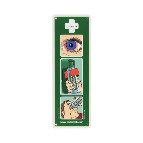 Płukanka do oczu 500ml + uchwyt ścienny Eye Wash Cederroth 7251-7200