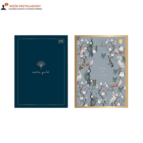 Zeszyt A4/60 linia Metallic Satin Gold Interdruk 70g