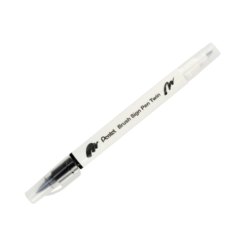 Pisak dwustronny (6) Różowe Flamingi Brush Sign Pentel SESW30C
