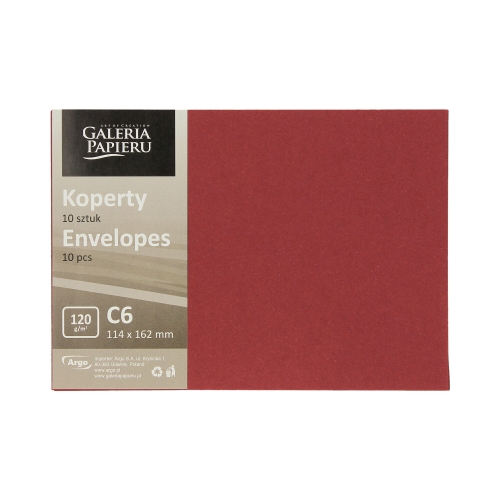Koperty C6 bordowe 120g (10)
