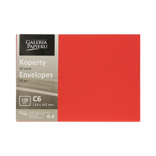 Koperty C6 czerwone 120g (10)