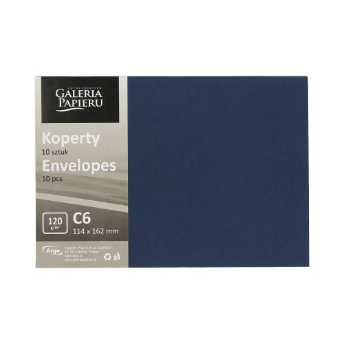 Koperty C6 granatowe 120g (10)