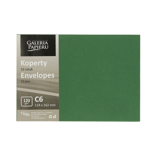 Koperty C6 zielone 120g (10)