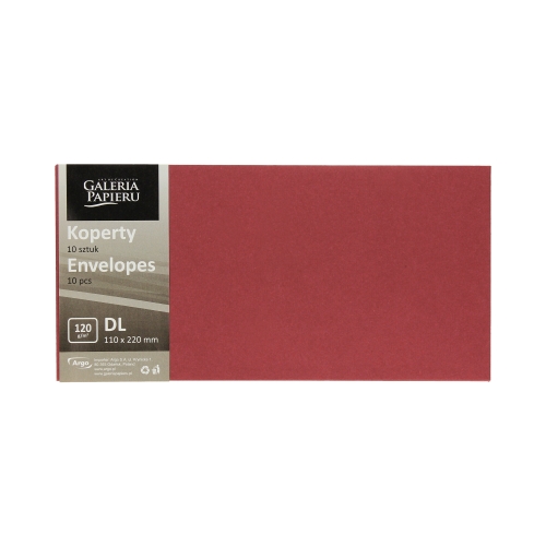 Koperty DL bordowe 120g (10)