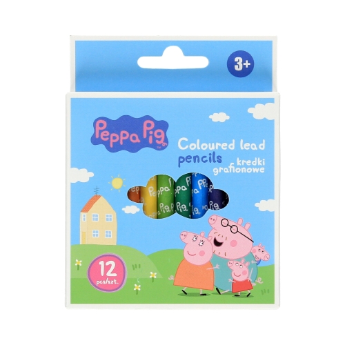 Kredki grafionowe 12kol okragłe Peppa Pig Astra 316024057