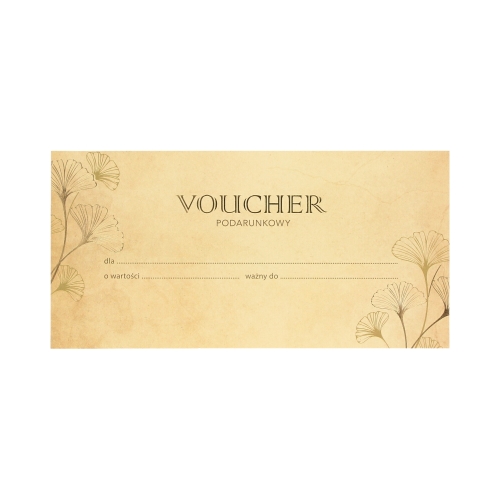 Zestaw voucher + koperta DL Ginkgo - 5szt.