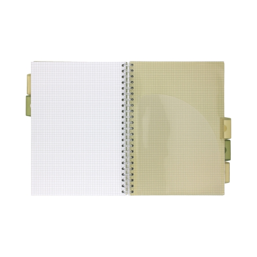 Kołozeszyt A4/100 kratka Pukka Pad Project Book Olive Green