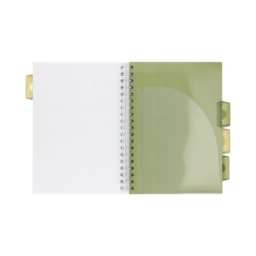 Kołozeszyt B5/100 kratka Pukka Pad Project Book Olive Green