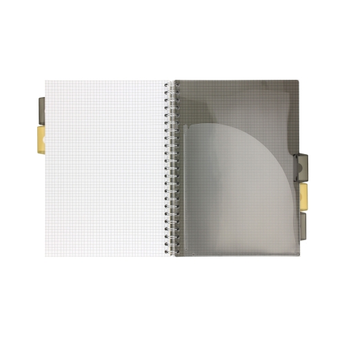 Kołozeszyt A4/100 kratka Pukka Pad Project Book Grey Design