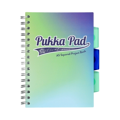 Kołozeszyt A5/100 kratka Pukka Pad Project Book Seafoam morski