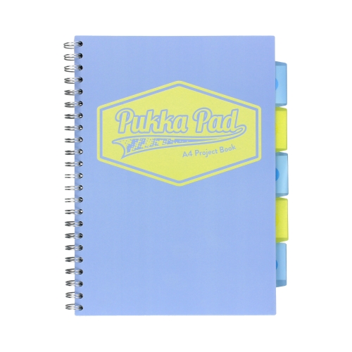Kołozeszyt A4/100 linia Pukka Pad Projekt Book Pastel niebieski