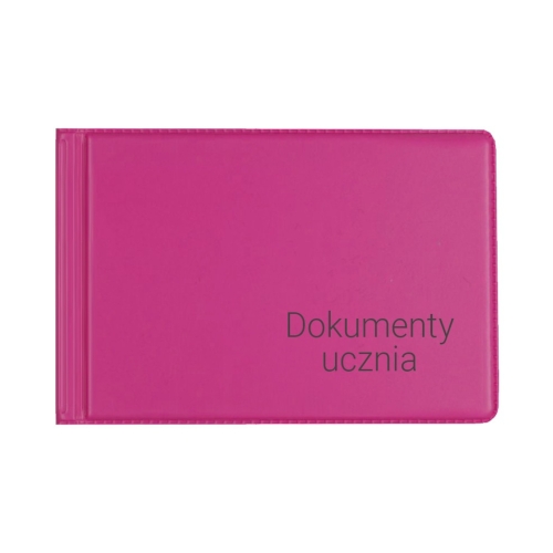 Okładka na dokumenty ucznia mała Pink Biurfol KOD-12-03