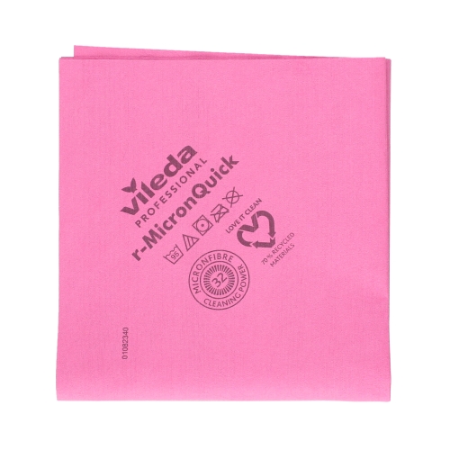 Ścierka 38x40 czerwona R-Micron Quick Vileda Professional