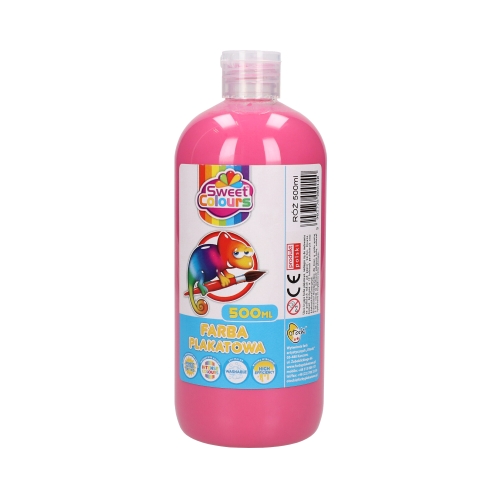 Farba plakatowa różowa 500ml Sweet Colours Otocki FP500ROZ