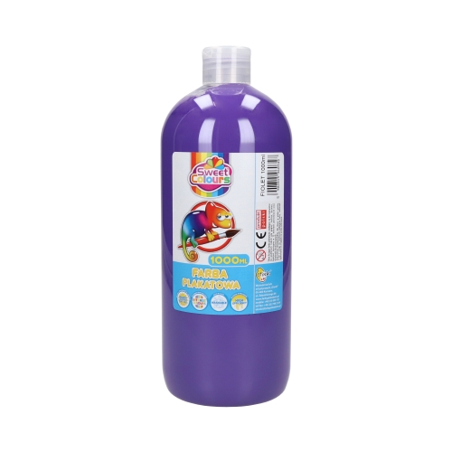 Farba plakatowa fioletowa 1000ml Sweet Colours Otocki FP1000FIOL