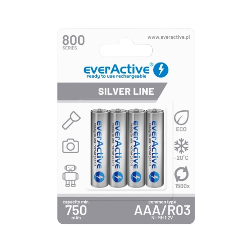 Bateria akumulator AAA 800mAh EverActive (4)