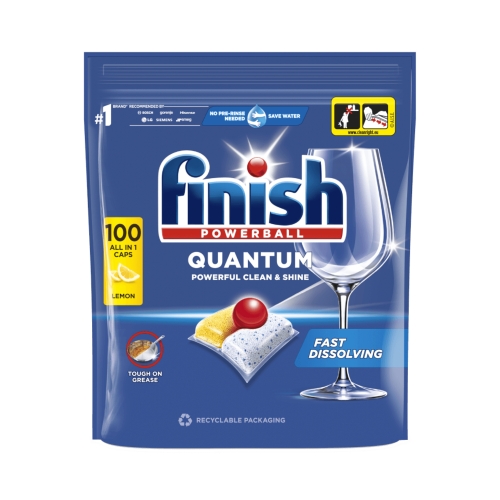 Tabletki do zmywarki All in One Finish Quantum (100)