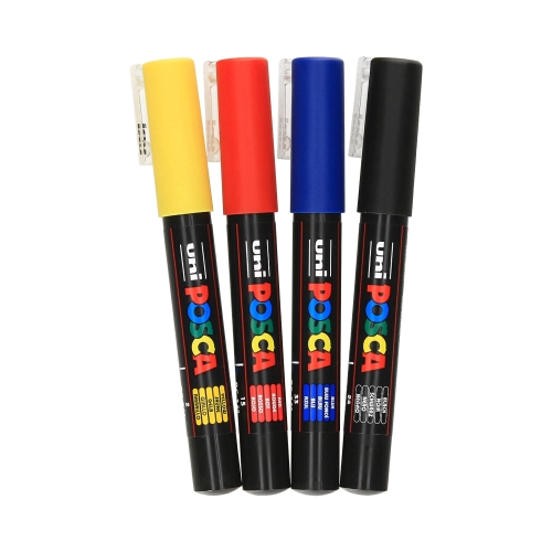Marker plakatowy 1.0mm 4kol Posca PC1M