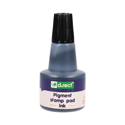 Tusz stemple 25ml czarny pigmentowy DRECT