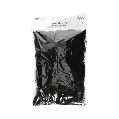 Piórka ozdobne 5-12cm 10g czarne