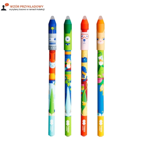 Długopis 0.5mm usuwalny niebieski Cool Gang Happy Color