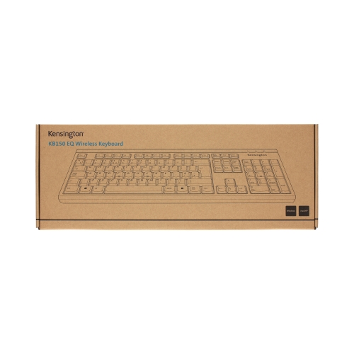 Klawiatura bezprzewodowa czarna KB150 EQ Kensington