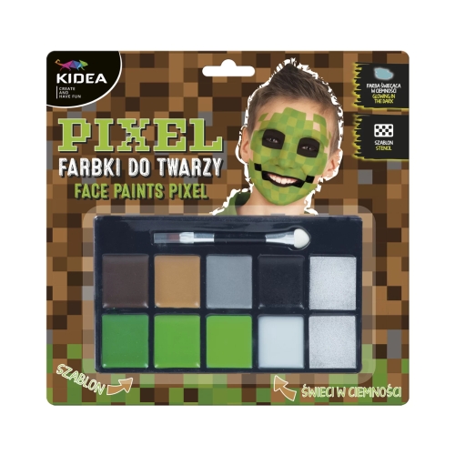 Farby do malowania twarzy Pixel Kidea FDTZPKA