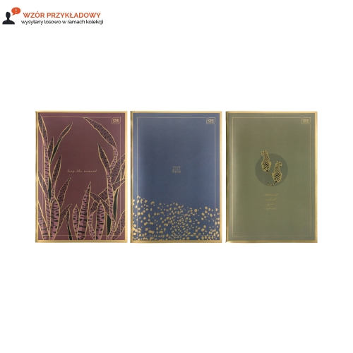 Zeszyt A4/60 kratka metallic Satin Gold Interdruk