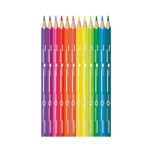 Kredki ołówkowe 12kol trókątne Neon Maped 831802