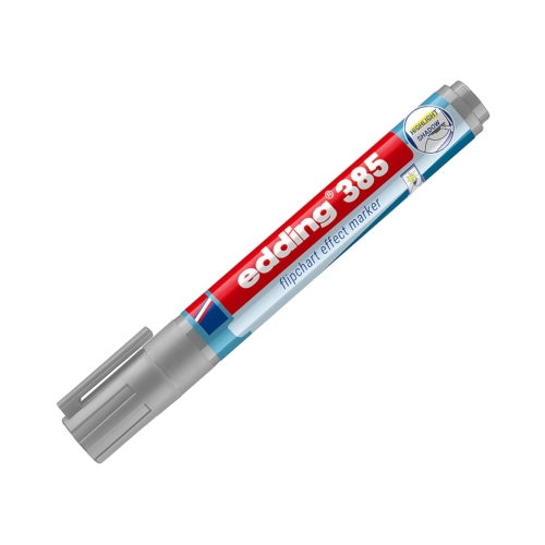 Marker flipchart 1.0-5.0mm srebrnoszary Edding 385