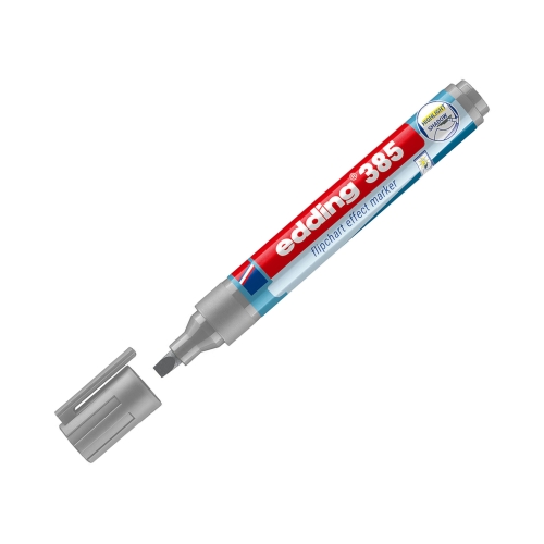 Marker flipchart 1.0-5.0mm srebrnoszary Edding 385