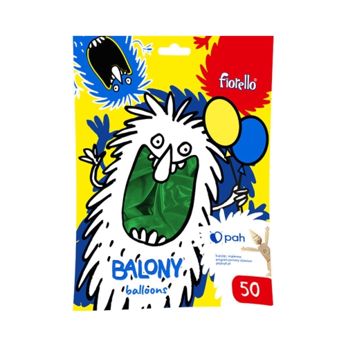 Balon 12 metaliczny zielony (50) Fiorello