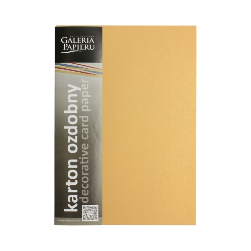 Karton wizytówkowy A4 210g Pearl złoty (20)