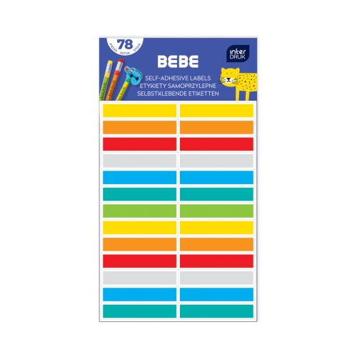 Etykiety samoprzylepne mix (78) BeBe Kids Interdruk