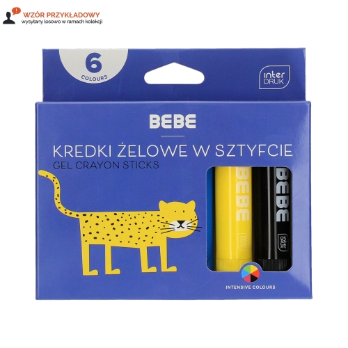 Kredki żelowe 6kol 10g BeBe Kids Interdruk