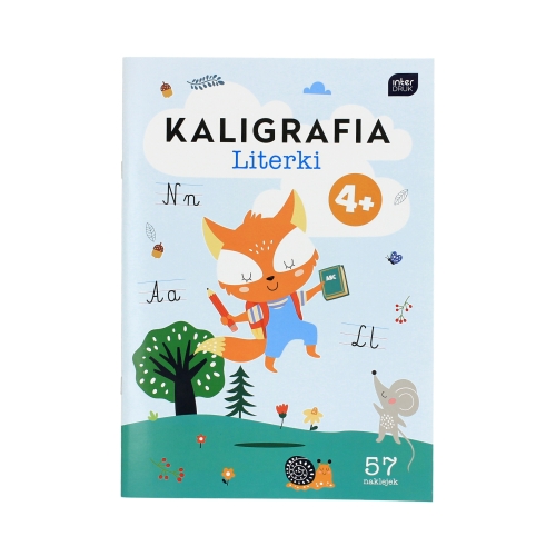 Kolorowanka A4/16 Kaligrafia + naklejki i zadania Interdruk
