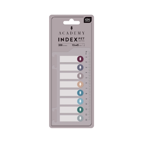Zakładki indeksujące z linijką Dots Interdruk